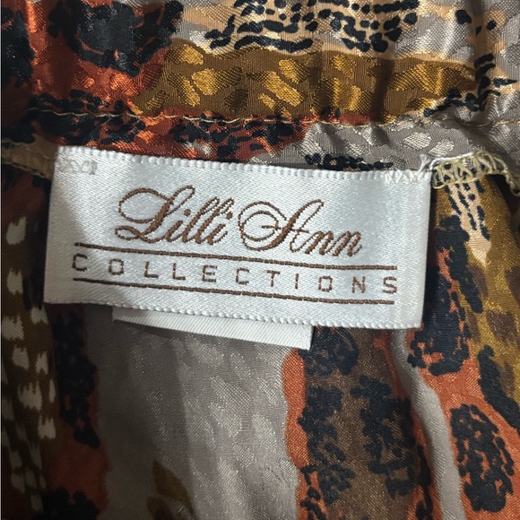 Lilli Ann Skirt 27”Waist Animal Print Patchwork Silky Maxi Mobwife Vtg *Read* - Picture 4 of 9